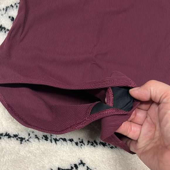 Outdoor Voices Rib Leotard, Color Shiraz NWT. Size small - Picture 5 of 7